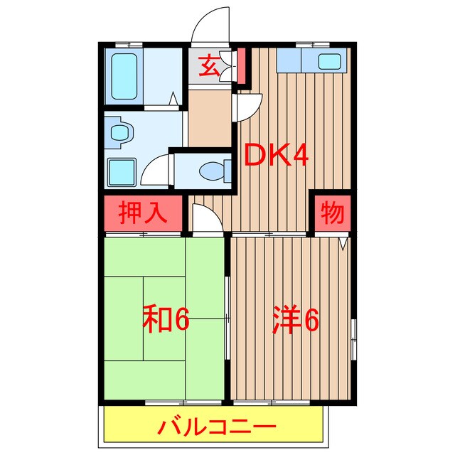 リッチボナールＢ棟の物件間取画像