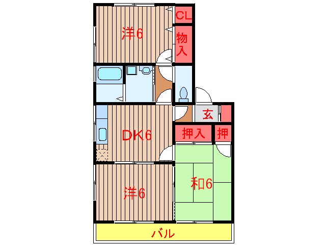 北習志野駅 徒歩9分 1階の物件間取画像