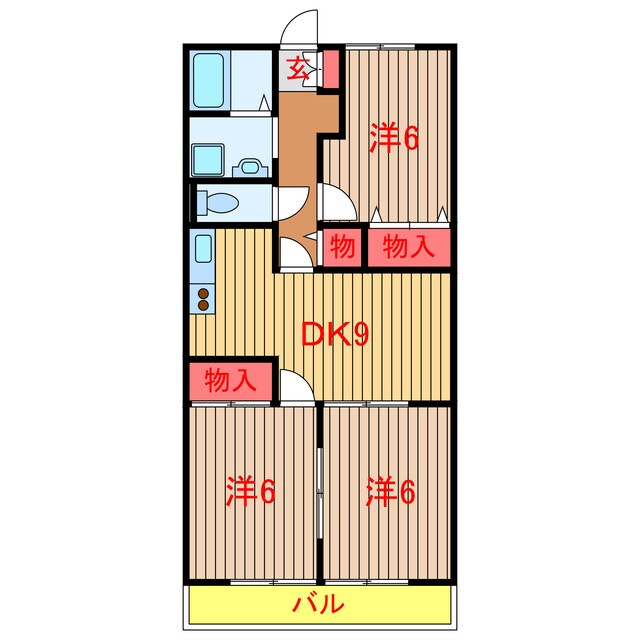 ベルウッド壱番館の物件間取画像