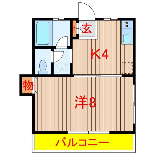 コーポ習志野の物件間取画像