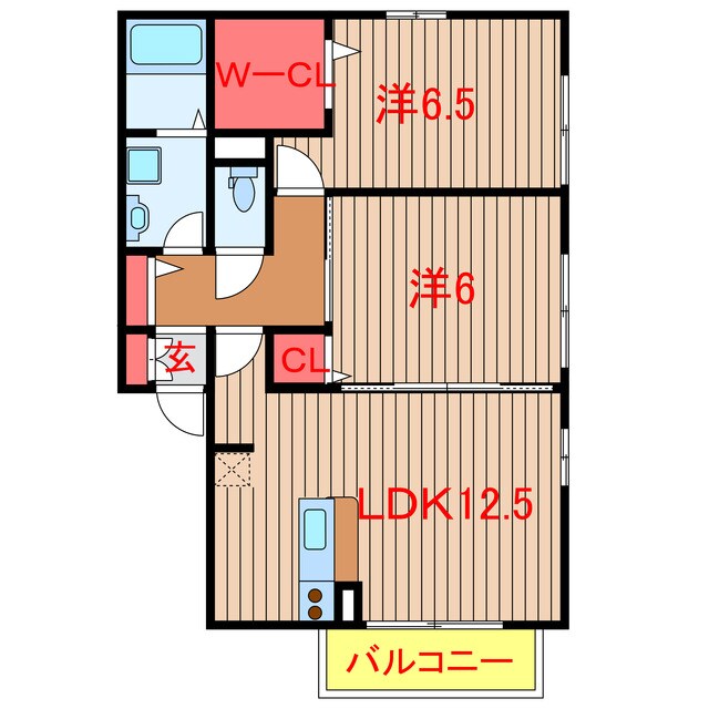ティアレスクエアＢの物件間取画像