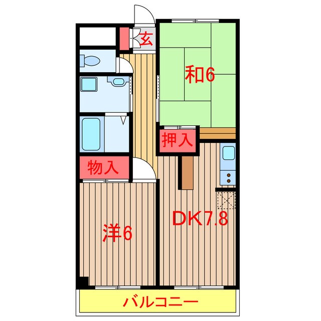 習志野駅 徒歩20分 1階の物件間取画像