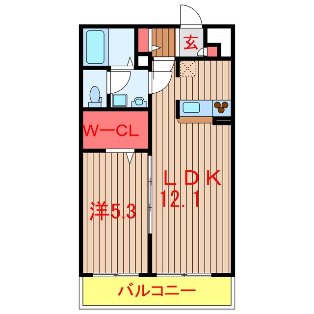 薬園台駅 徒歩12分 1階の物件間取画像