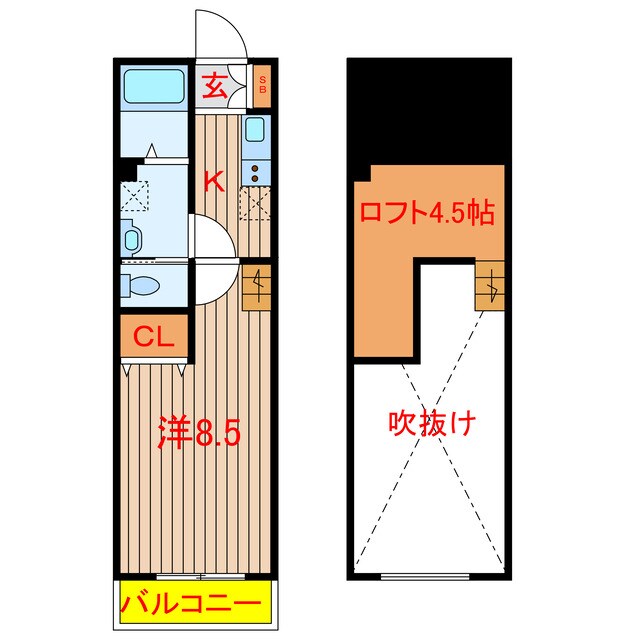 SﾊﾟﾚｽⅣの物件間取画像