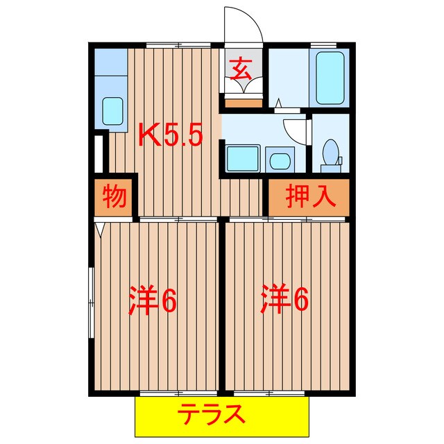 コーポ・ソレイユの物件間取画像