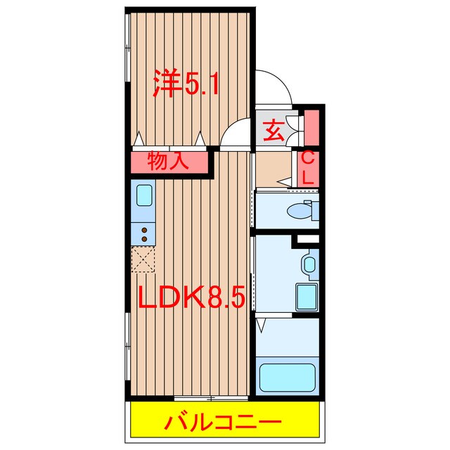 メゾン習志野Ⅰの物件間取画像