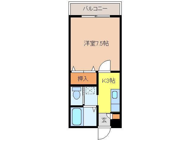 コーポヨーコⅠの物件間取画像