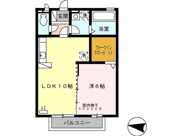 ファミーユ凪　Ａ棟の物件間取画像