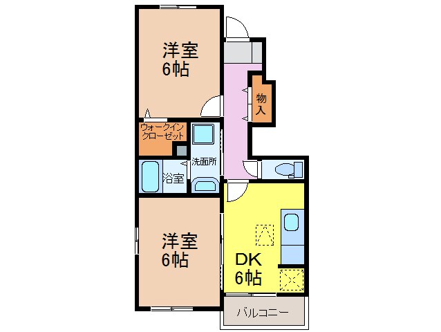 エクセレントⅡ　Ａの物件間取画像