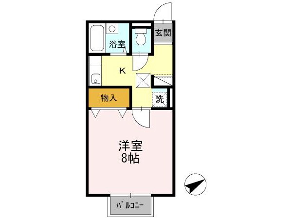 プレミール水主町 A棟の物件間取画像