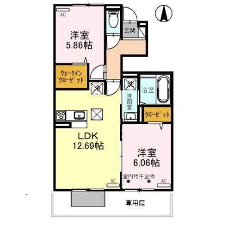 リッチ椿の物件間取画像