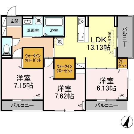 アリビオの物件間取画像