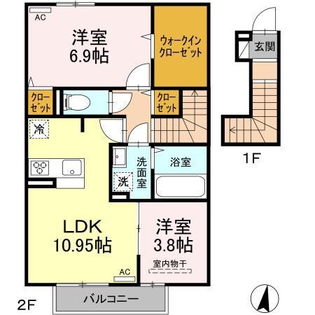 オータムヴィラの物件間取画像