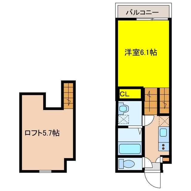 デ・クメール新大村駅前の物件間取画像