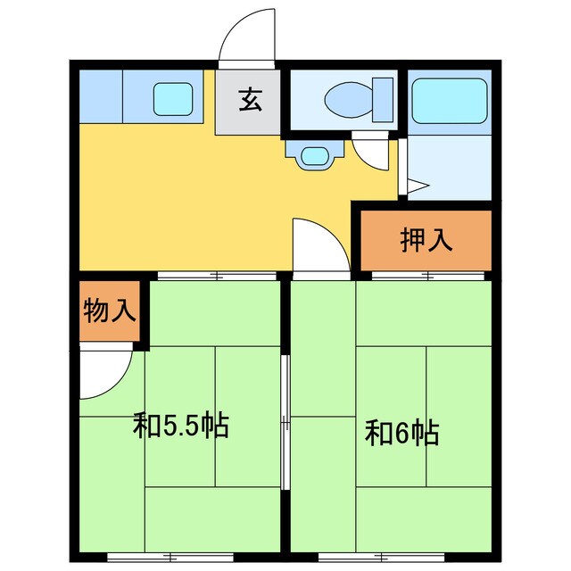 エアポートハイツの物件間取画像