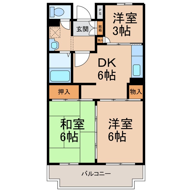 シャルマンふきの物件間取画像