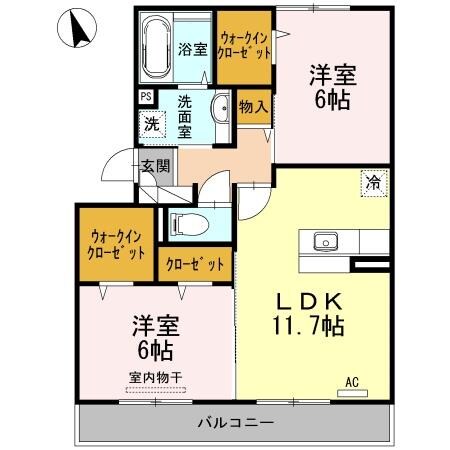 リヴェールＦの物件間取画像