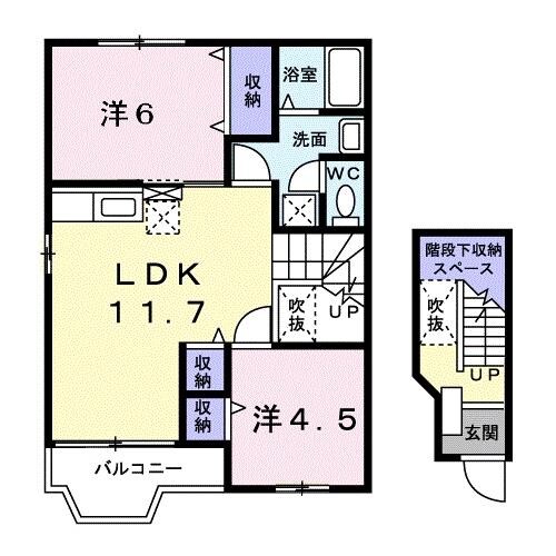 バラッド・Ｆの物件間取画像