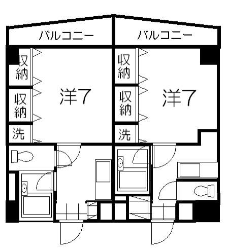 ベルセゾンの物件間取画像