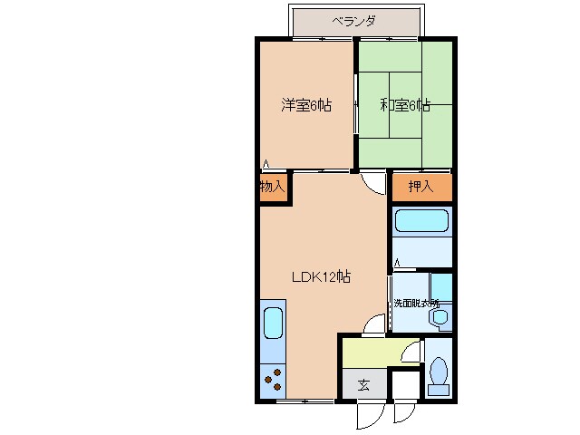 シャトル嵯峨の物件間取画像