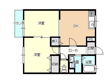 サンセットヒルズの物件間取画像