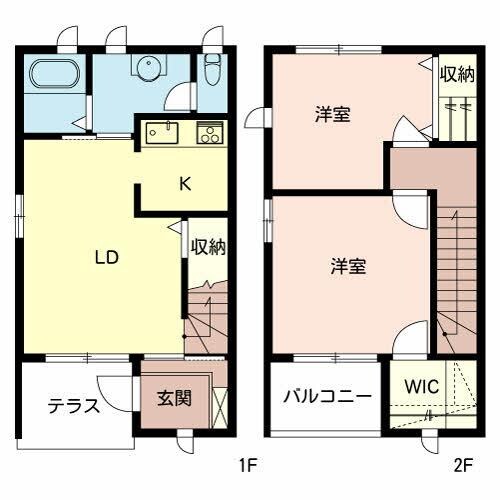 コーラル篠Aの物件間取画像