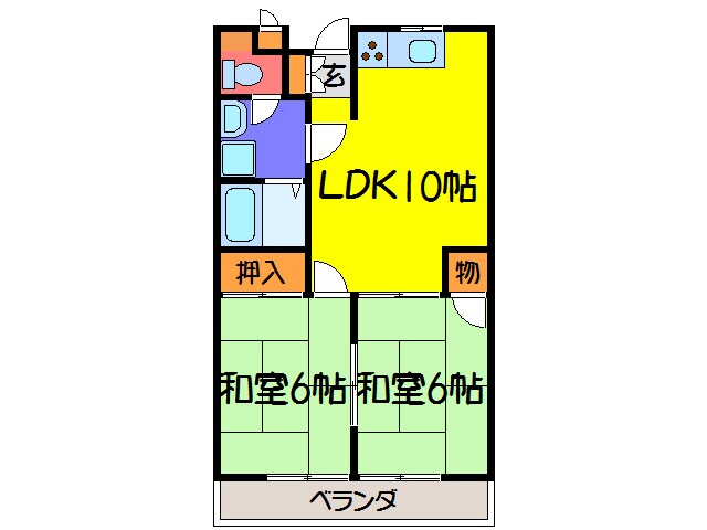 池田ハイツの物件間取画像