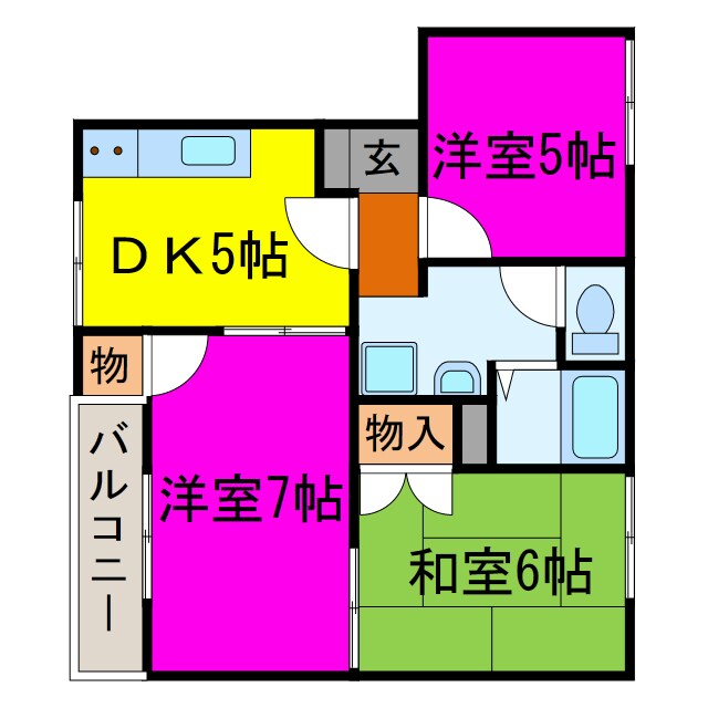 ディアス新宮の物件間取画像