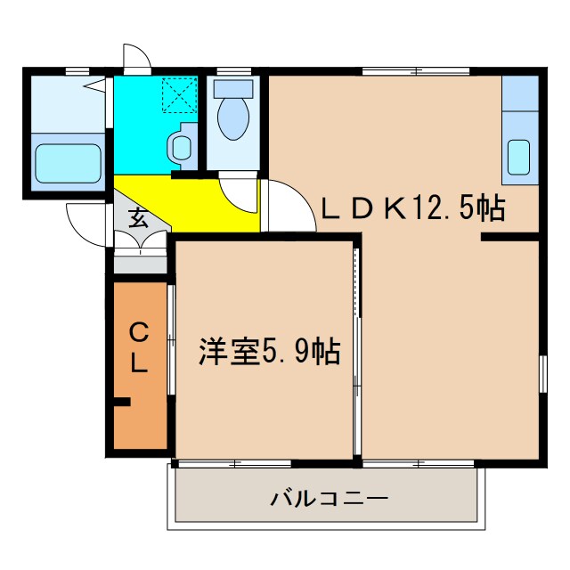 山栄ハイツの物件間取画像