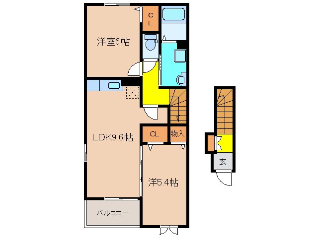 エスポワールの物件間取画像