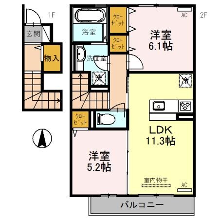 Ａｒｐｅｇｅの物件間取画像