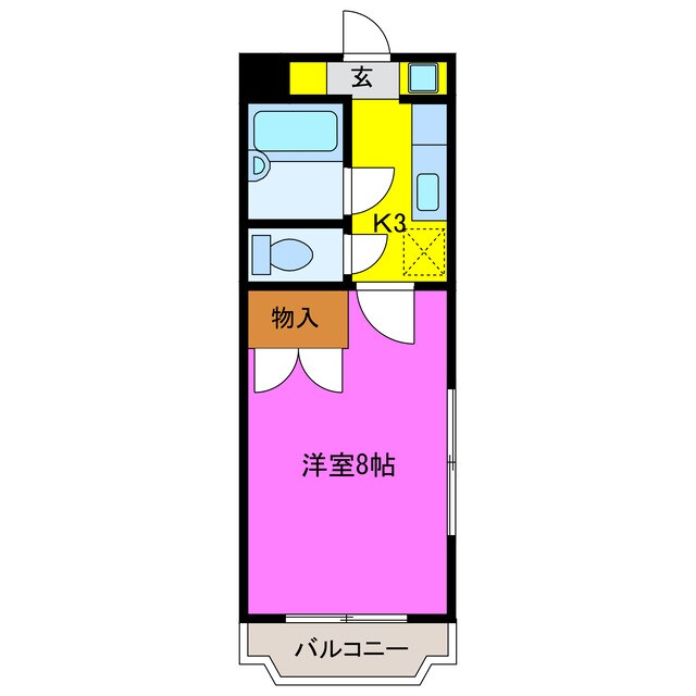 マンションリーフⅢの物件間取画像