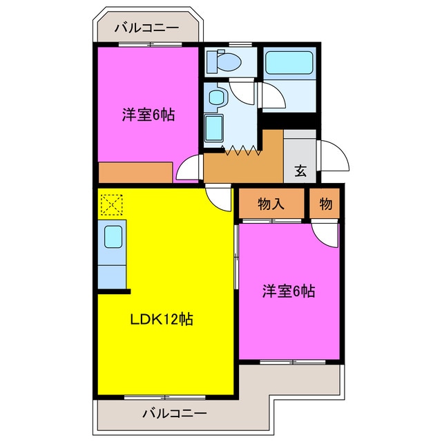 サントピアⅡの物件間取画像