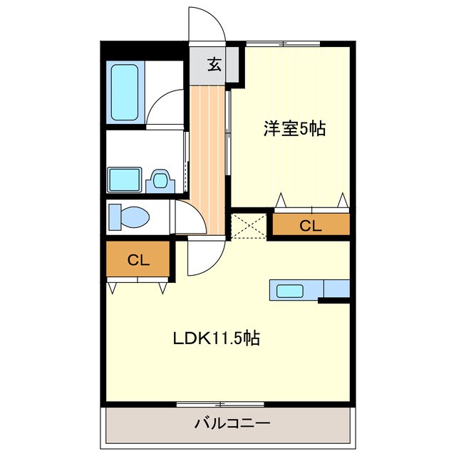 ノーブルＢの物件間取画像