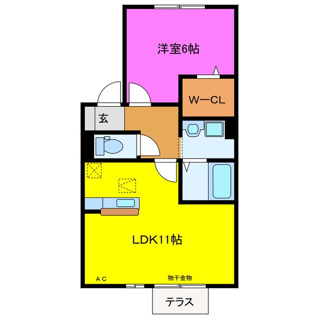 リビングタウン浅羽の物件間取画像