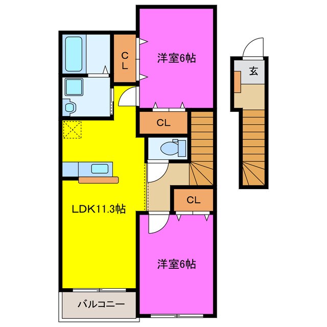 レクサスＢの物件間取画像