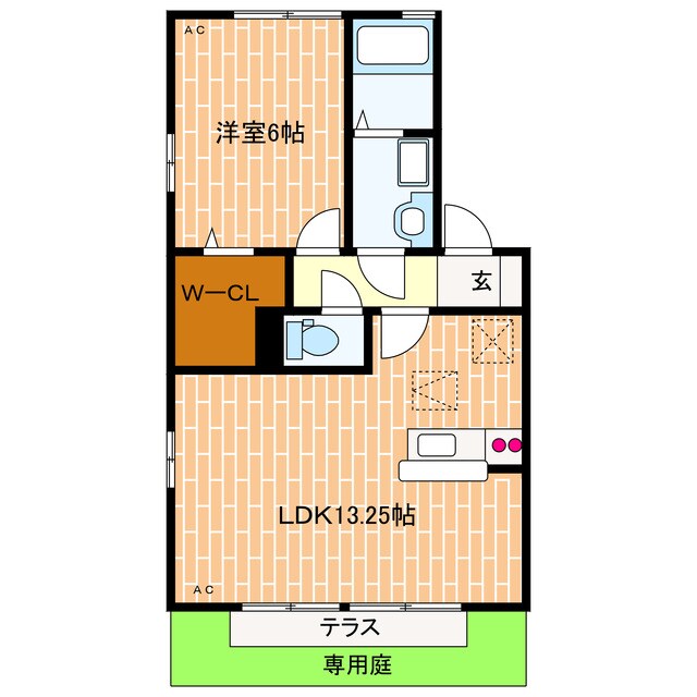 リビングタウン葵町Ａの物件間取画像