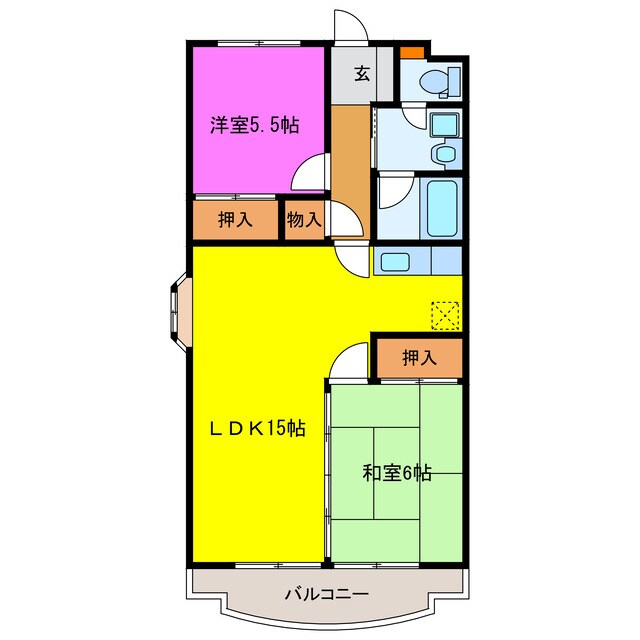 コンフォートシティＦＵＫＵＲＯＩの物件間取画像