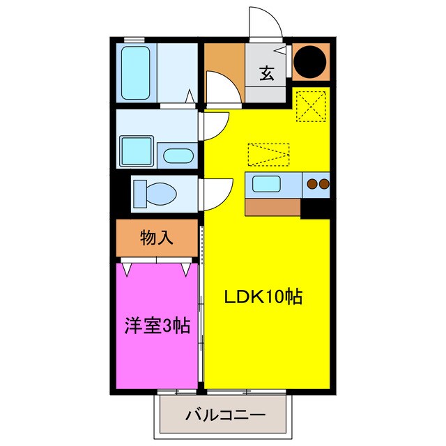 クレール御殿の物件間取画像