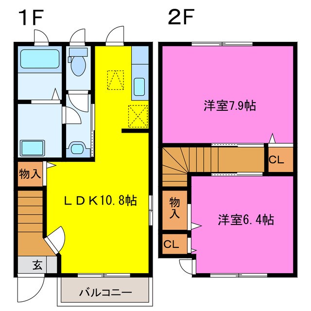 ウエストヒルズの物件間取画像