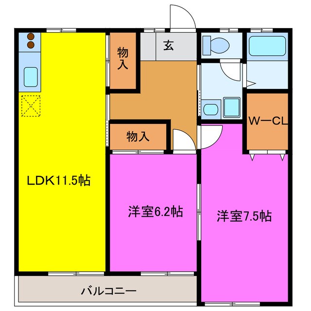 国府台ヒルズの物件間取画像