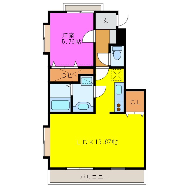 Ｇｒａｎｐｉａ　Ｃｅｎｔ　ｄｅｕｘの物件間取画像