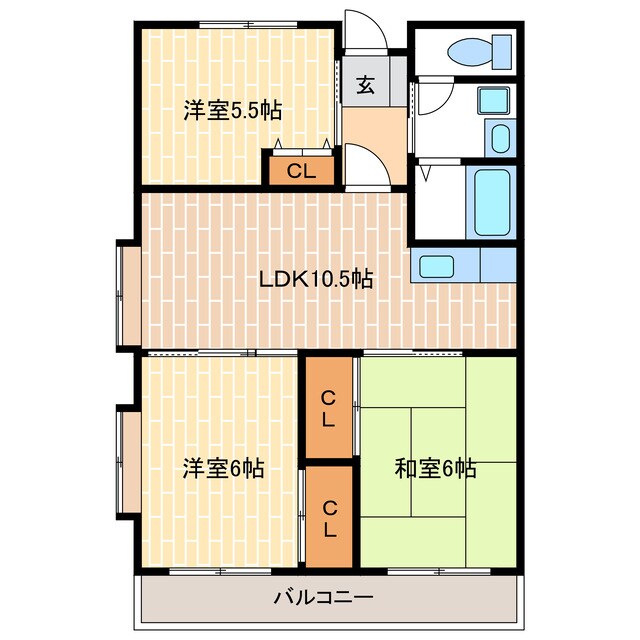 マンションあすらんの物件間取画像