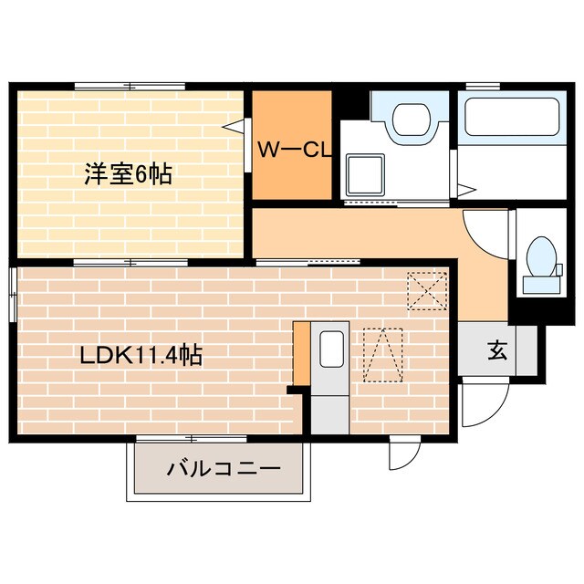 フルールの物件間取画像