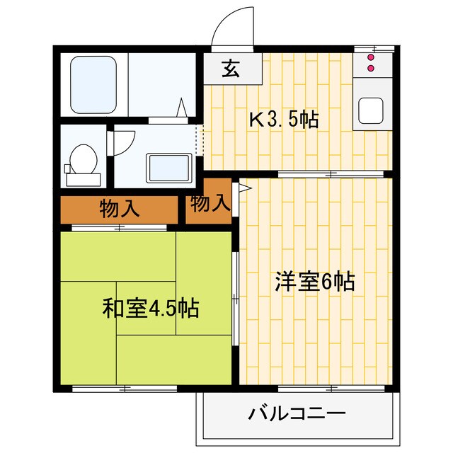 フォーブルわかばの物件間取画像