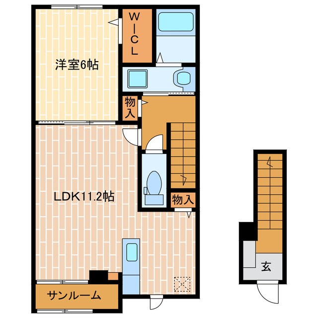 ヒカルサ磐田中泉の物件間取画像