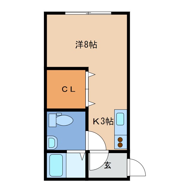 ポプリ高台の物件間取画像