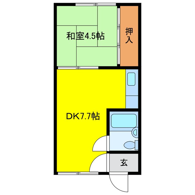 エメラルドハイツの物件間取画像