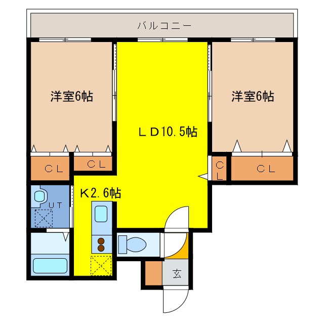 Ｍ‘Ｓ千歳幸町の物件間取画像