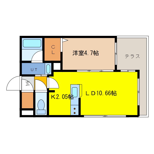 CASA VICOLO千歳の物件間取画像